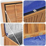  Vrtna kutija 175 x 50 x 55 cm od masivne tikovine | shoptok.hr
