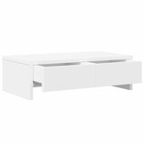  Stalak za monitor s ladicama bijeli 50 x 27 x 15 cm drveni | shoptok.hr