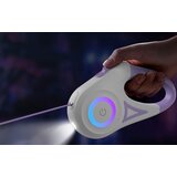 Rojeco RQYS-04 avtomatska povodec s LED in RGB svetlobo, 5 m, vijolična | Shoptok.si