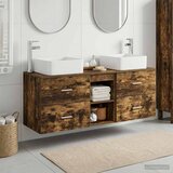  Set ormarića za kupaonicu 3 kom. Dimljeni hrast Smeđa 49,5 x 41 x 63 cm Cijene
