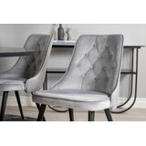 Venture Home Velvet blagovaonska stolica, svijetlosiva, set od 2 | shoptok.hr