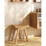 Kave Home Stolček iz masivnega tika v naravni barvi Vicentina – | Shoptok.si
