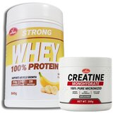 Olympic Strong 100% Whey Protein Banana 840g + Creatine Monohydrate 300g | Eponuda.com