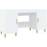  Radni stol bijeli 140 x 50 x 75 cm od konstruiranog drva | shoptok.hr
