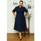 Karko Woman's Dress SB637 Navy Blue Cene
