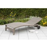 Gardenson Vrtni Ležalnik Andalusia, Siva, Nastavljiv | Shoptok.si