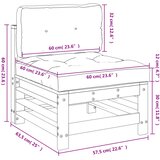  Srednja vrtna sofa od masivnog drva duglazije | shoptok.hr