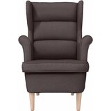  Fotelja tamno smeđa 74x84x100 cm od tkanine | shoptok.hr