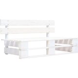  Srednja vrtna sofa od paleta od bijelo impregnirane borovine | shoptok.hr