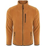 Dewberry 24601 5 Pocket Outdoor Full Zipper Fleece Jacket-CAMEL | Shoptok.si