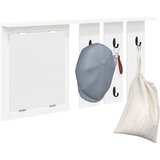  Vješalica za kapute na zidu s policom Bijelo 85 x 10 x 45 cm | shoptok.hr
