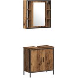  Set namještaja za kupaonicu 3 kom. Smeđa 33 x 33 x 120,5 cm | shoptok.hr
