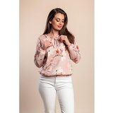 Fenzy Plus Size Bluza S Cvjetnim Printom, Svijetlo Ružičasta | shoptok.hr