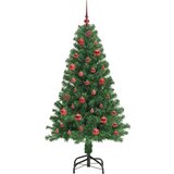 vidaXL Umestno božično drevo Zelena 150 cm PVC, jeklo in plastika | Shoptok.si