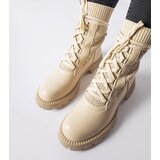Gemre Beige lace sock boots Portico | Shoptok.si