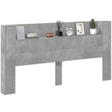  Uzglavlje Betonski sivi 200 x 16 5 x 103 5 cm Konstruirano drvo | shoptok.hr