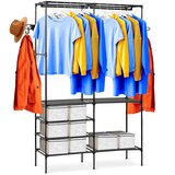 Massido 686600 Black Standing Hanger - Durable and Practical Clothing Rack, (21740546) | Shoptok.si