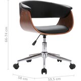  Okretne blagovaonske stolice od umjetne kože 2 kom crne | shoptok.hr