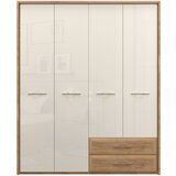 Jela Jagodina plakar P42A-2/GL - kolekcija Gala - Pacifik orah/Bež Lak - 187x227x60 cm | ePonuda.com