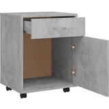 vidaXL Omarica na kolesih betonsko siva 45x38x54 cm iverna plošča | Shoptok.si