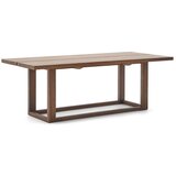 Kave Home Blagovaonski stol od masivne tikovine u prirodnoj boji 100x220 cm Sashi – Cijene