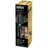 Braun Satin Hair 7 Odrasli Ravna četka za kosu Crno 1 kom Cene
