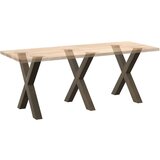  Noge jedilne mize v obliki črke X 3 kosa 70x(72-73) cm jeklo, (21828583) | Shoptok.si