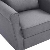 Fotelja od tkanine tamnosiva | shoptok.hr