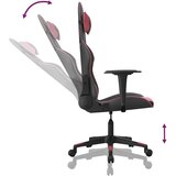  Masažni gaming stol črno in vinsko rdeče umetno usnje | Shoptok.si