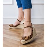  Leopard print wedge espadrille sandals Murrana | ePonuda.com