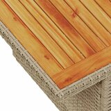  5-dijelni set vrtnih sofa s jastucima poliratan i bagrem bež | shoptok.hr