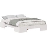 vidaXL Posteljni okvir Bela 120 x 200 cm Trdna borovina, (5000123843) | Shoptok.si