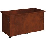  Vrtna posuda za sadnju s LED svjetlom 2 kom. Rđa - Otporni čelik 50 x 100 x 48 cm 2 | shoptok.hr