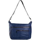 Fashion Hunters Dark blue shoulder bag made of eco-leather | shoptok.hr