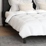 vidaXL Odeja Drugo 3 pcs Bela 240 x 200 cm Puh | Shoptok.si