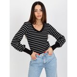 BASIC Feel Good Blouse-RV-BZ-8613.15X-black-white | Shoptok.si