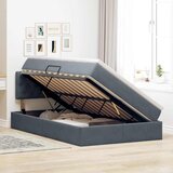  s od storage s uzglavljem Tamno siva 120 x 200 cm Baršun | shoptok.hr
