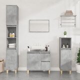 The Living Store Kopalniška omarica betonsko siva 65x33x60 cm inženirski les - Kopalniška Omarica, (21436666) Cene