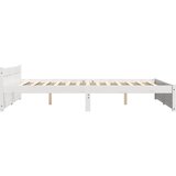  Okvir za krevet od masivne borovine bijeli 150 x 200 cm king | shoptok.hr
