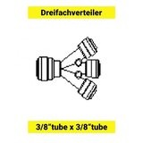 ich-zapfe Trodelni razdelilec cevi 3/8 Push-fit, kemično odporen, brez orodja, (5000216166) | Shoptok.si