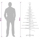  Drveno božićno drvce 180 cm Bambus i masivno borovo drvo - 180 cm Tamno smeđa | shoptok.hr