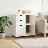  Mobilni ormar Bijelo 63,5 x 39 x 65,5 cm Čvrsto borovo drvo | Eponuda.ba