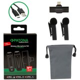 Patona Komplet 2x bežični mikrofon sa kopčom za smartfon USB-C 5V | Eponuda.com