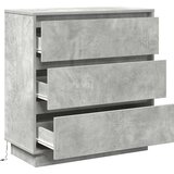  Noćni ormar Betonski sivi 71 x 34,5 x 75 cm Konstruirano drvo | shoptok.hr