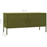 TV ormarić maslinasti 105 x 35 x 50 cm čelični | shoptok.hr