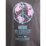 Rvca Majica 'GLOBAL' svetlo modra / temno siva / svetlo roza | Shoptok.si