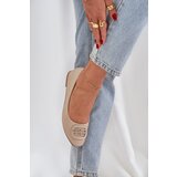 Boto PS1 Ballet Flats On Flat Sole With Decoration Beige Ainoria | Eponuda.ba