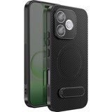 AVIZAR Torbica za Honor 600 Lite karbonski učinek z MagSafe/Qi2 stojalom, Črna, (5000274453) | Shoptok.si