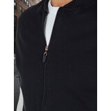 DStreet Bluza męska rozpinana za stójką czarna | shoptok.hr