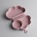 Tommee Tippee EasiStick™ Silicone Foldable Plate škatla za malico 4m+ Pink 1 kos | Shoptok.si